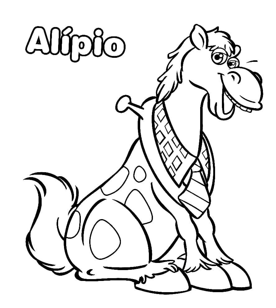 Desenho de Alipio para Colorir