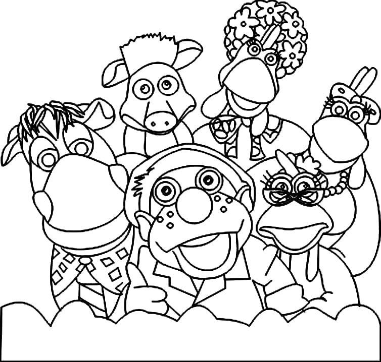 Desenho de Cocorico para Colorir