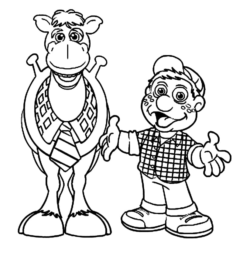 Desenho Julio e Alipio para Colorir