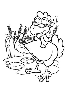 Desenho Zaza para Colorir