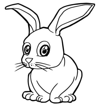Desenho de Um Coelho para Colorir