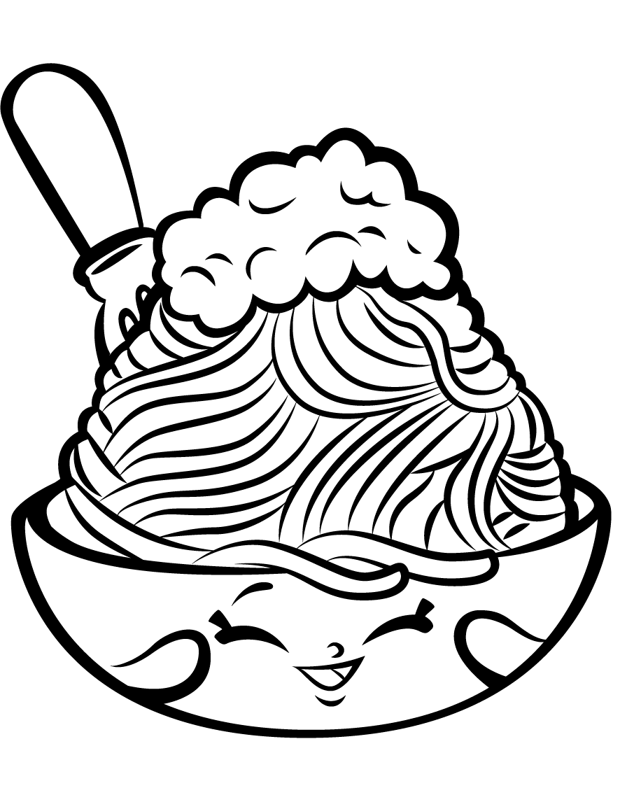 Desenho de Comida Grande para Colorir Pdf
