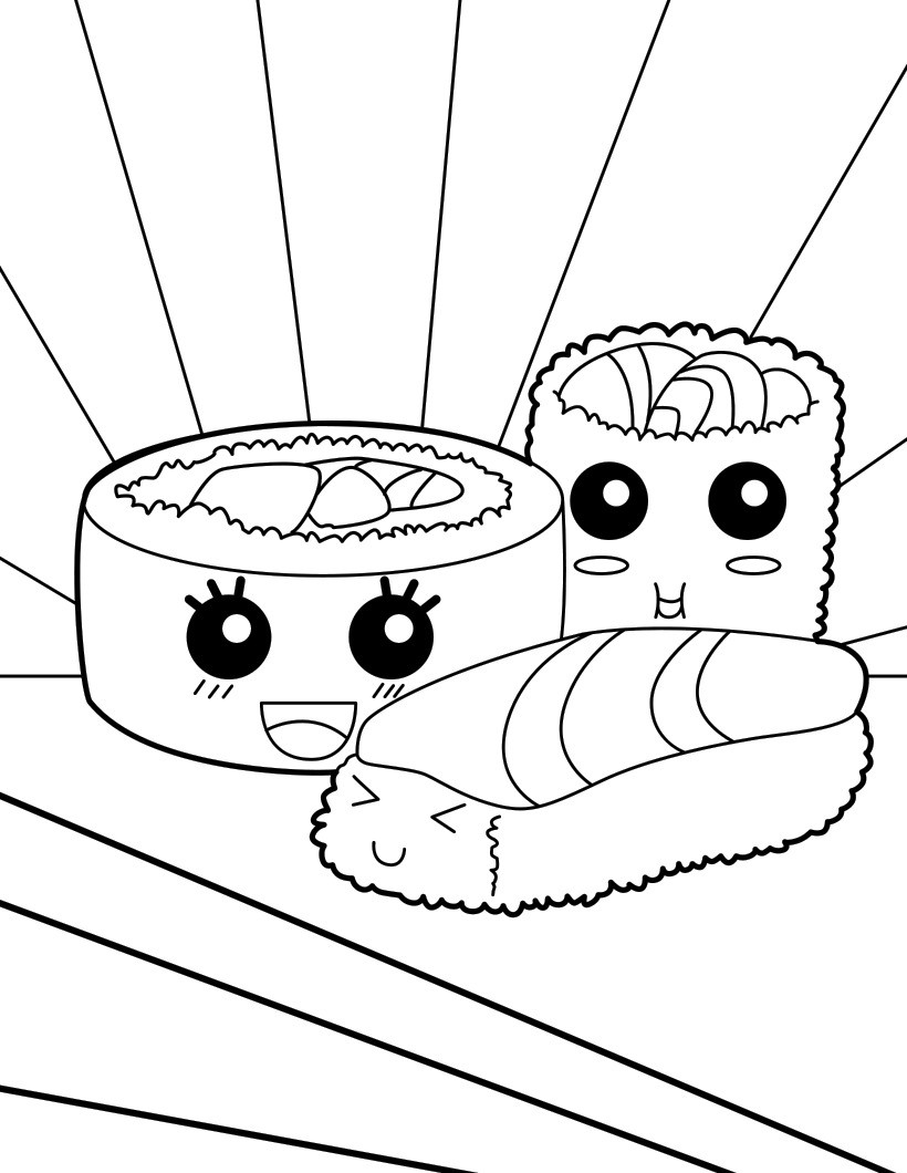 Desenho de Comida Infantil para Imprimir