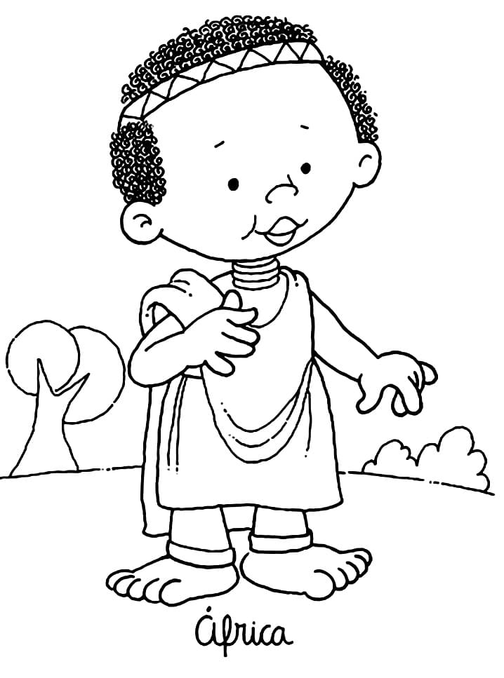 Desenho de Consciência Negra Download para Imprimir e Colorir