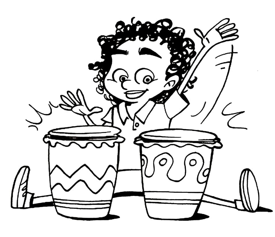 Desenho de Consciência Negra Grátis para Colorir