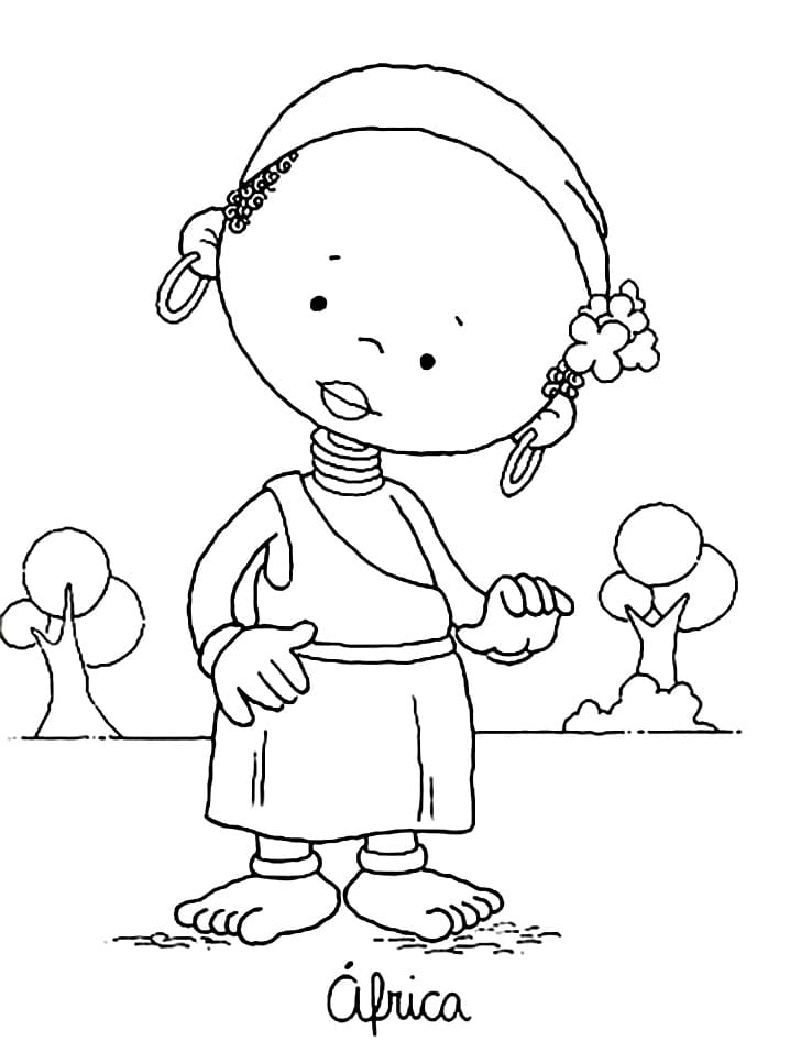 Desenho de Consciência Negra Imprimivel para Colorir