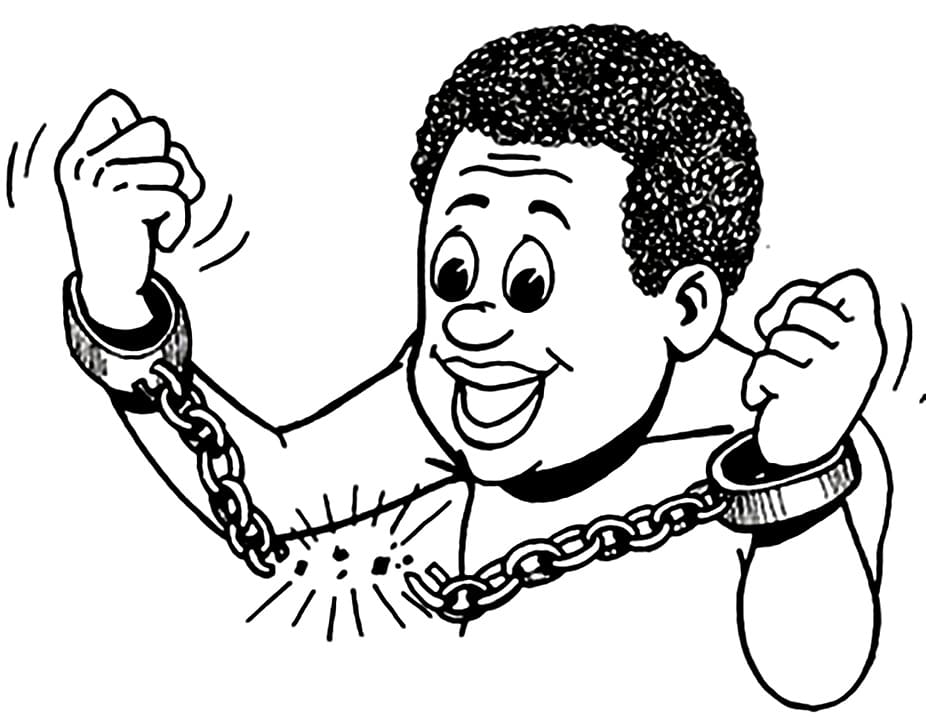 Desenho de Consciência Negra para Colorir Imprimivel