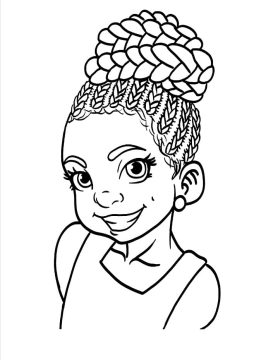 Desenho de consciência Negra Pdf para Colorir