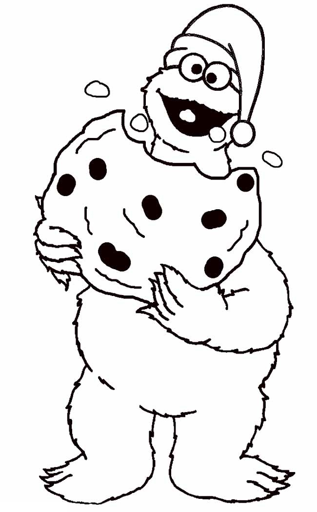 Desenho de Cookie Monster para Colorir Pdf