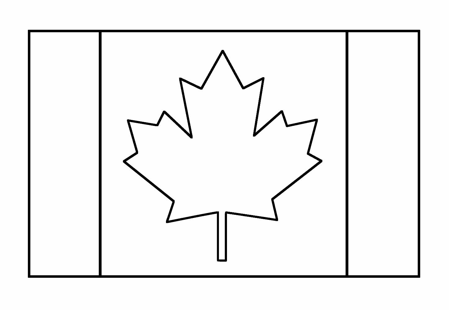Desenho da Copa do Mundo Bandeira Canadá para Colorir