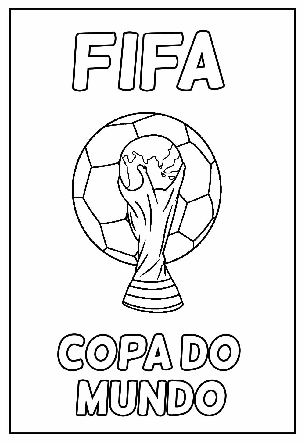 Desenho da Copa do Mundo para Colorir 26