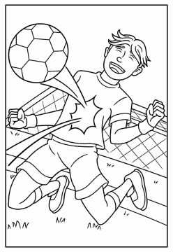 Desenho Jogador Habilidoso da Copa do Mundo para Colorir