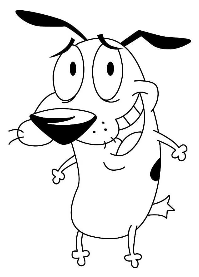 Desenho de Coragem o Cão Covarde com Eustacio Imprimivel Download