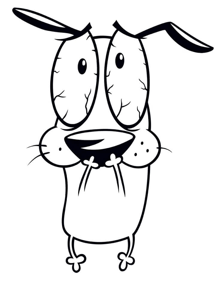 Desenho de Coragem o Cão Covarde Imprimivel Download