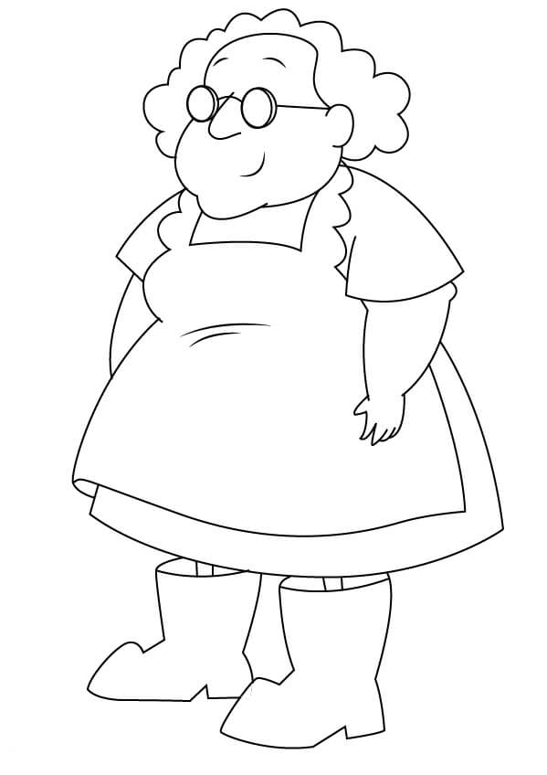 Desenho de Muriel Bagge para Colorir
