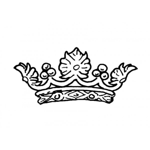 Desenho de Corôa de Casamento para Imprimir