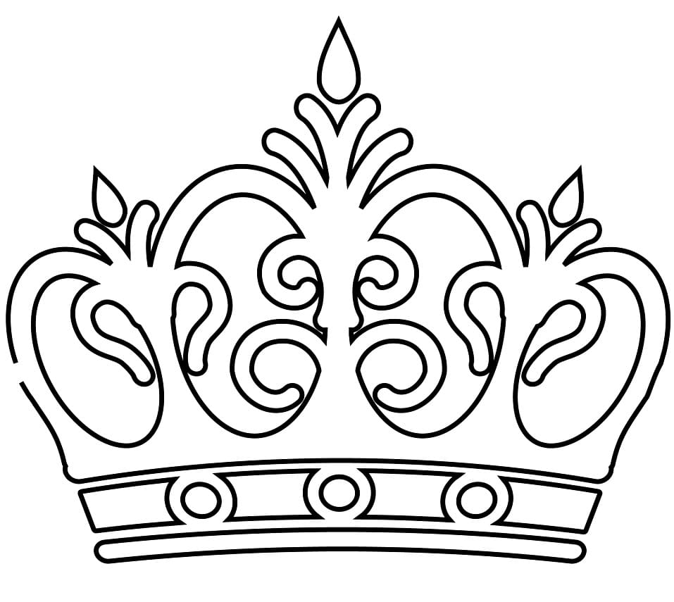 Desenho de Corôa de Flores para Imprimir