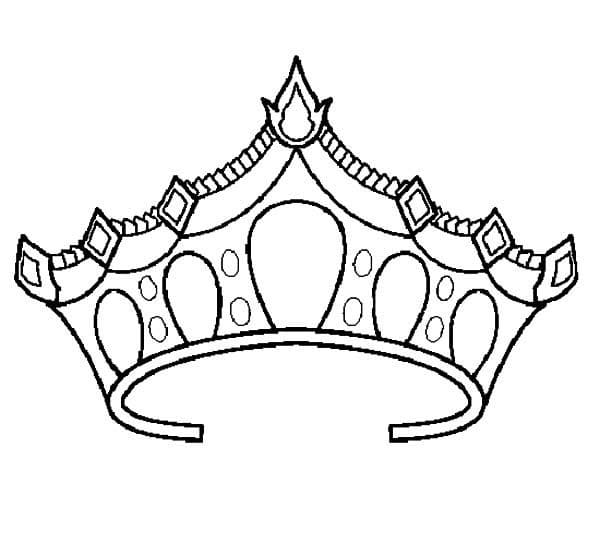 Desenho de Corôa de Princesa para Imprimir