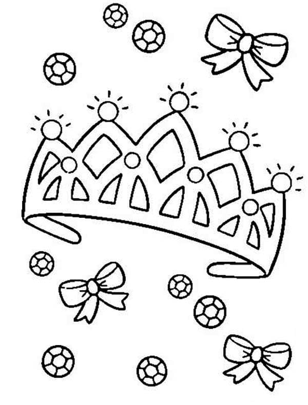 Desenho de Corôa Grande para Colorir Pdf