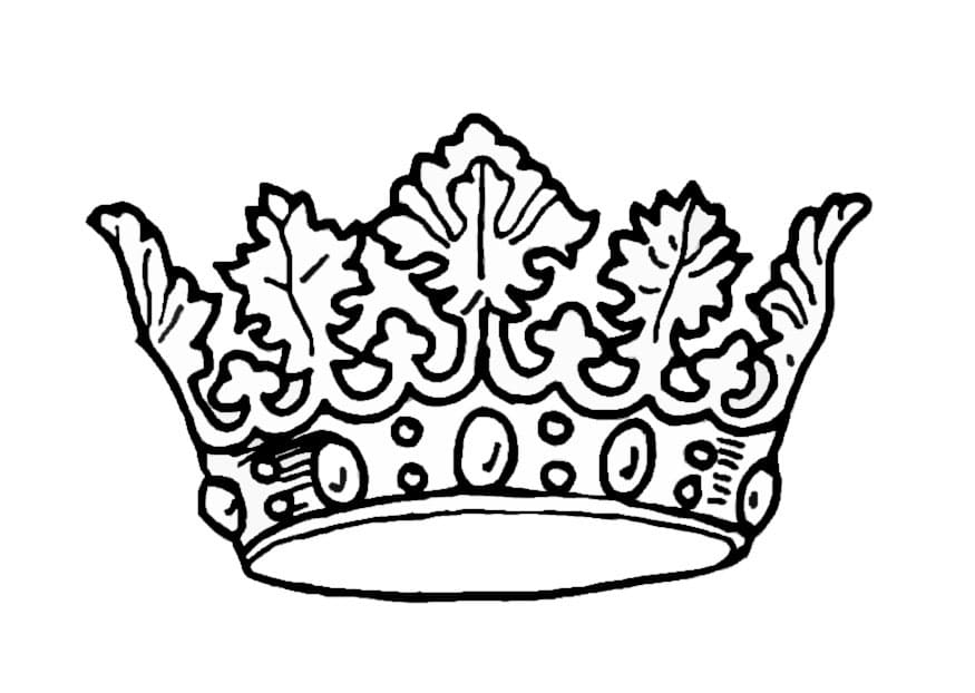 Desenho de Corôa para Colorir Pdf