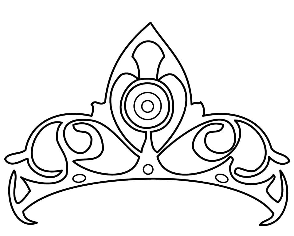 Desenhos de Coroa para Colorir
