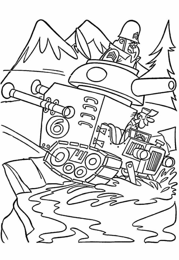 Desenho de Corrida Maluca para Colorir Pdf