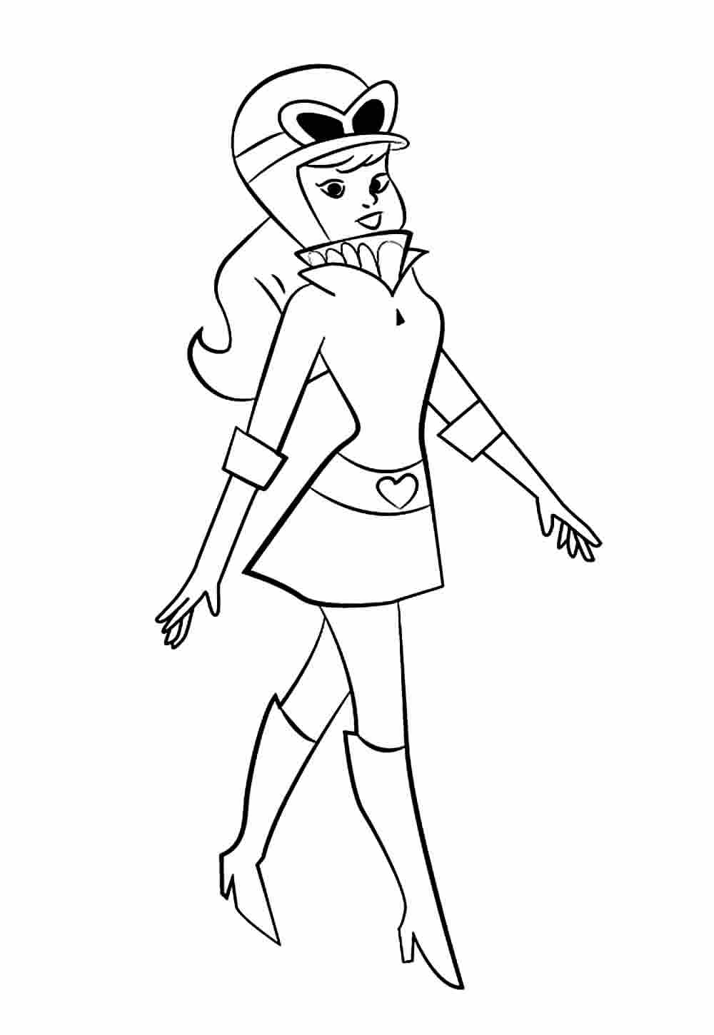 Desenho de Corrida Maluca Penélope Charmosa para Colorir