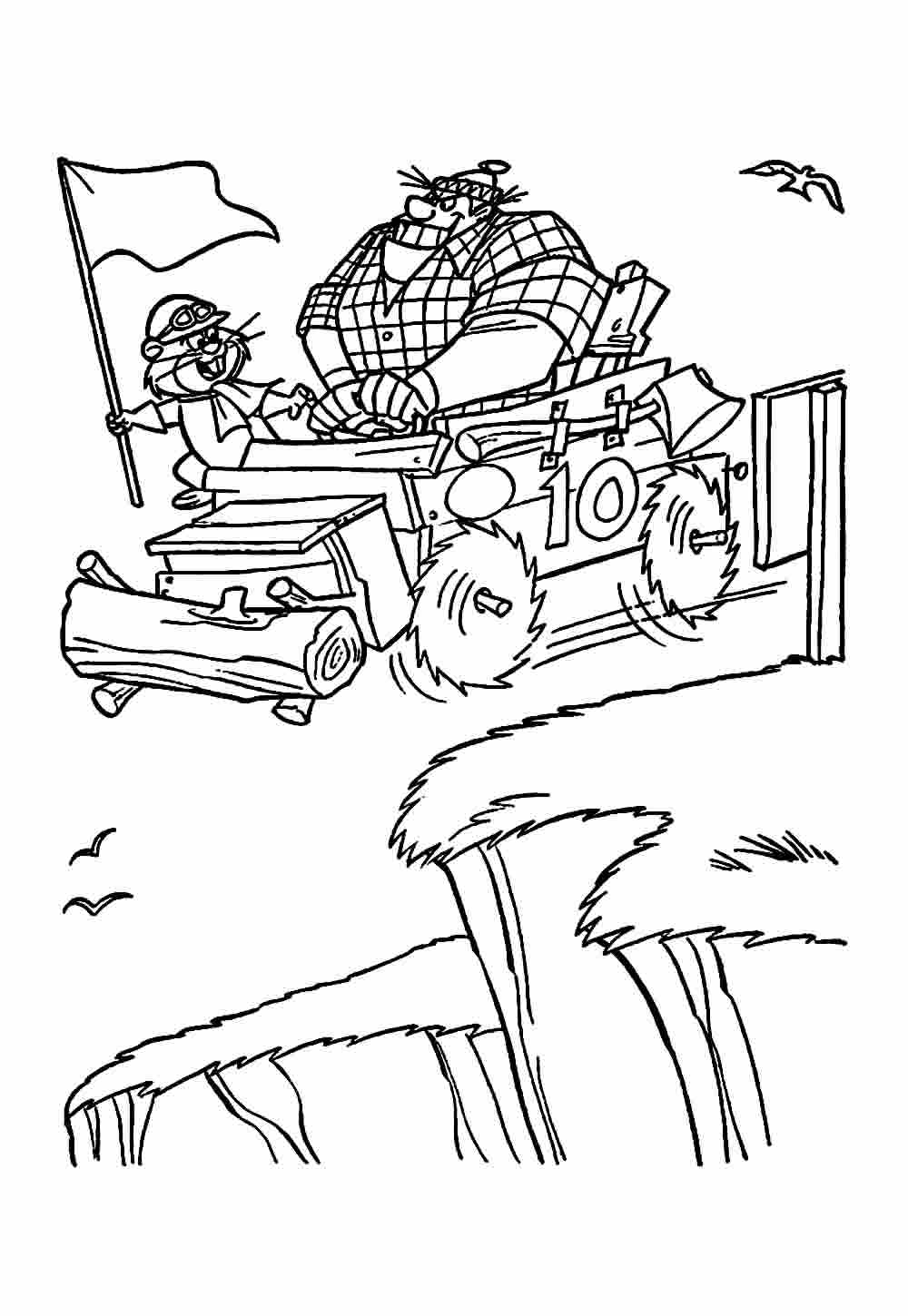 Desenhos de Corrida Maluca para Colorir