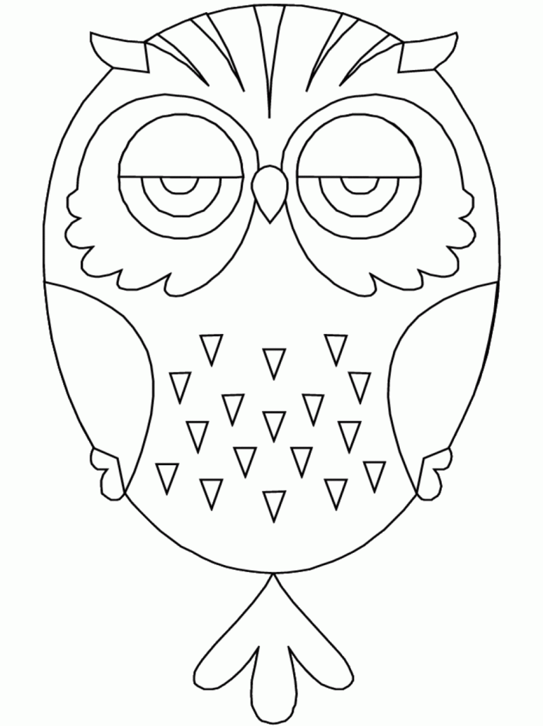 Desenhos de Corujas para Colorir