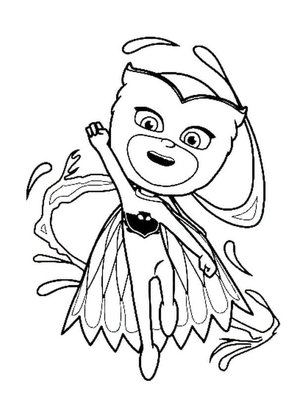 Desenho de Corujita Incrível para Colorir
