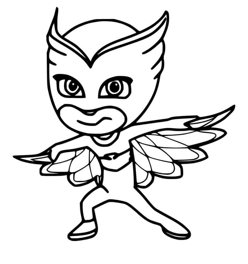 Desenho de Corujita para Crianças para Colorir