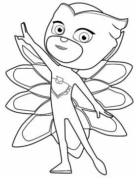 Desenho de Corujita Pj Masks para Colorir