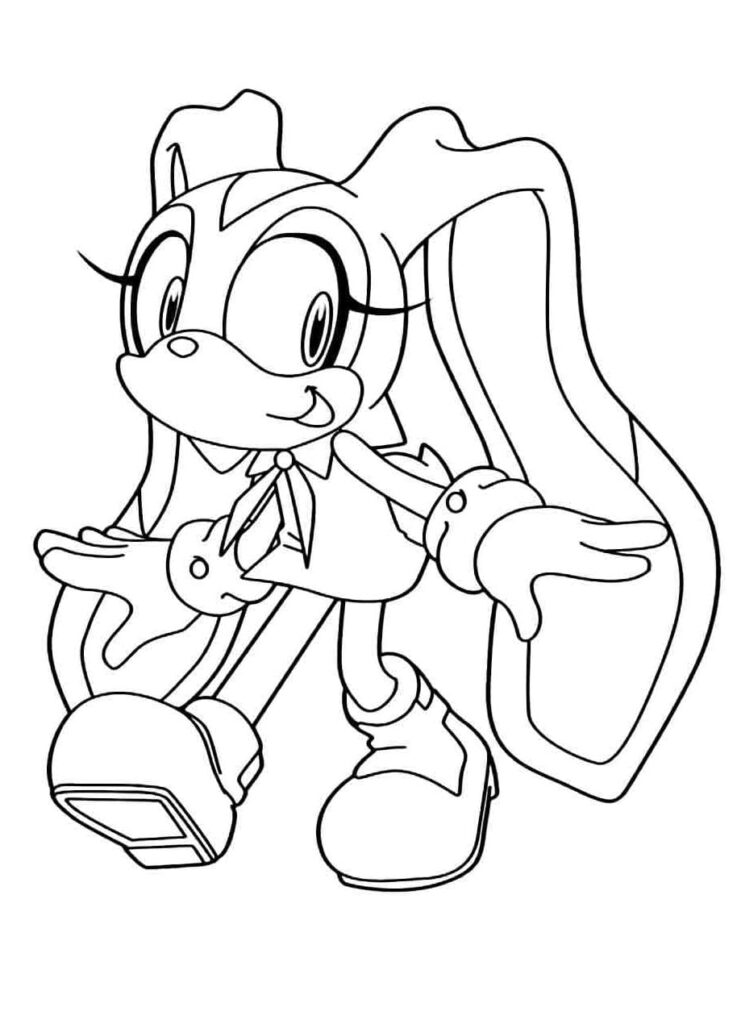 Desenho de Cream The Rabbit Fofa para Colorir