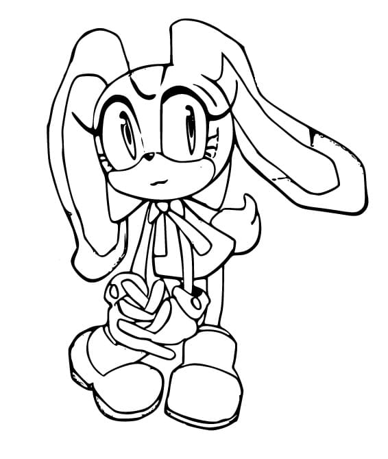 Desenho de Cream The Rabbit Grátis para Colorir