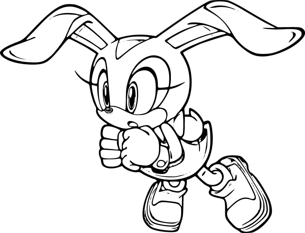 Desenho de Cream The Rabbit Imprimivel Grátis para Colorir
