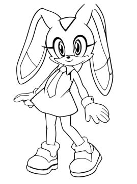 Desenho de Cream The Rabbit Imprimível para Colorir