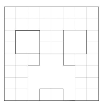 Desenho de Minecraft Creeper para Colorir