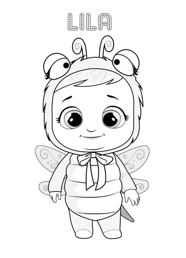 Desenho de Lila Cry Baby para Colorir