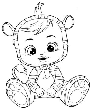 Desenho de Nala Cry Baby para Colorir