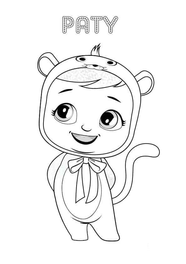 Desenho de Paty Cry Baby para Colorir
