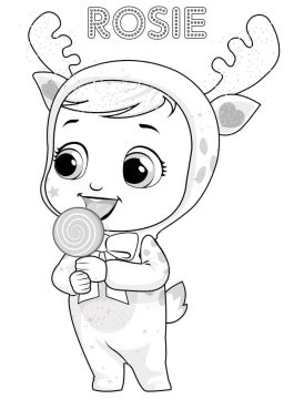 Desenho de Rosie Cry Baby para Colorir