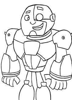 Desenhos de Cyborg para Colorir