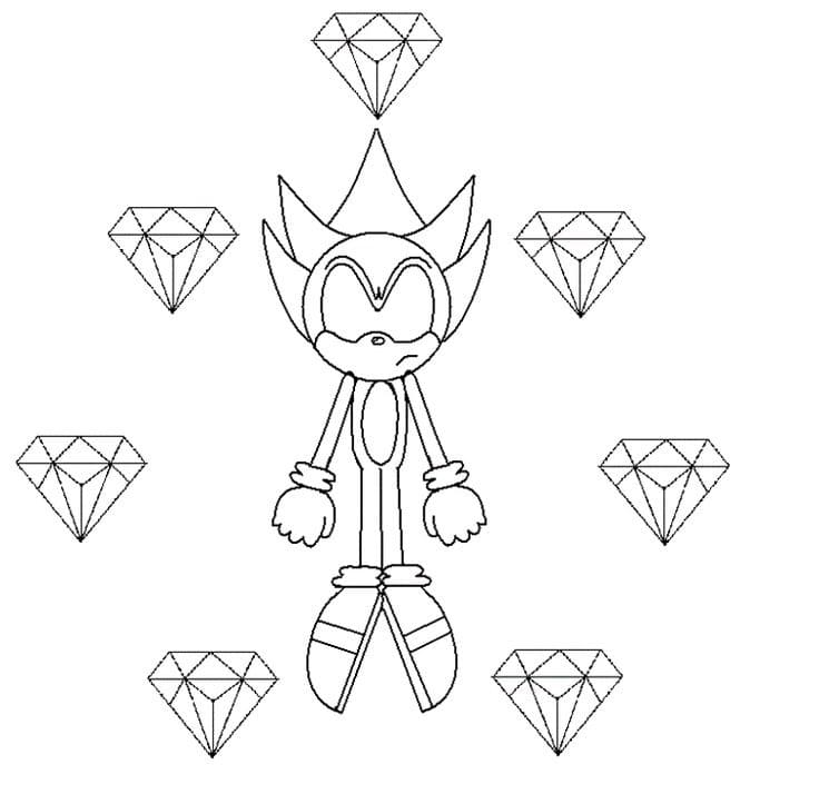 Desenhos de Dark Sonic para Colorir