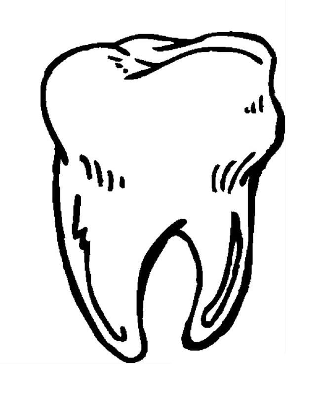 Desenho de Dente para Colorir Pdf