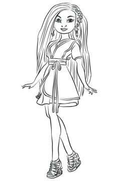 Desenho Lonnie de Descendentes para Colorir em Pdf