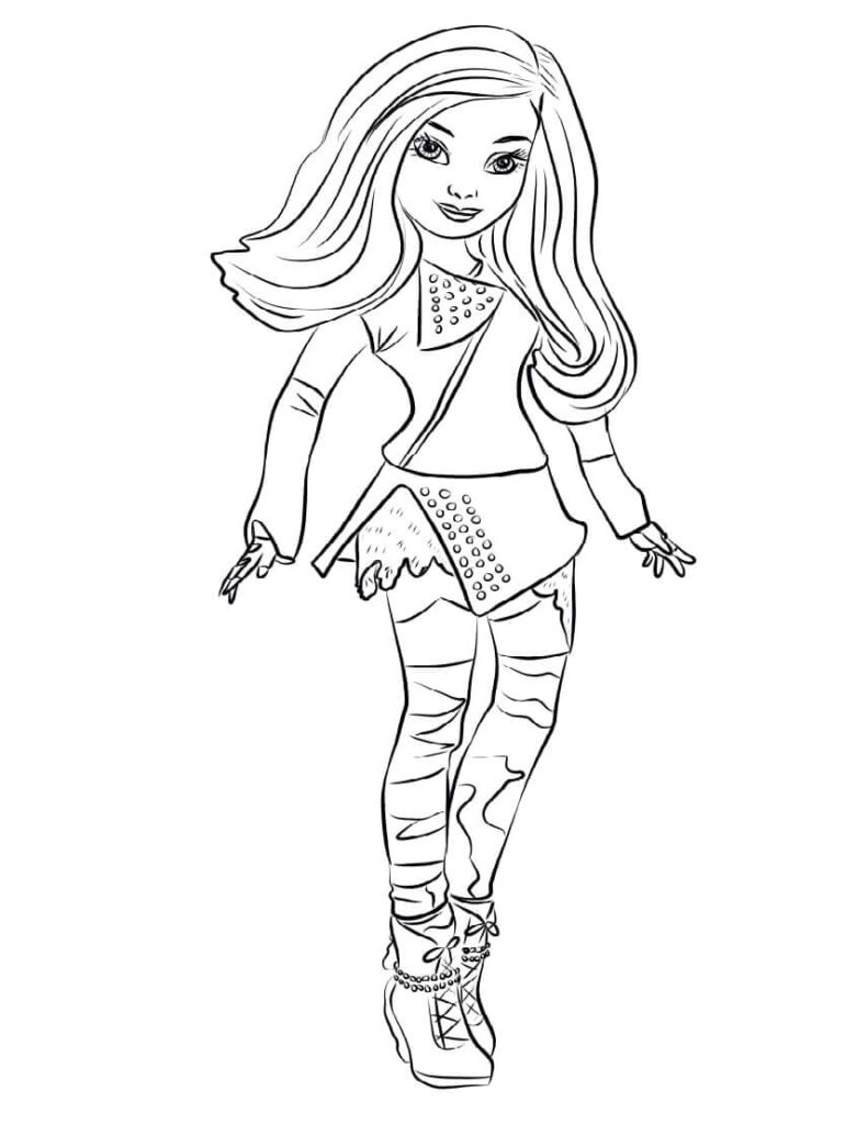 Desenho Mal de Descendentes para Colorir