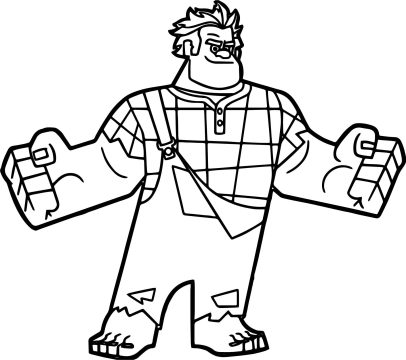Desenho do Detona Ralph para Colorir grátis