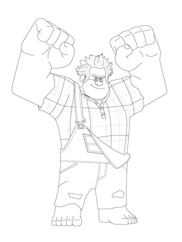 Desenho do Jogo Detoná Ralph para Pintar