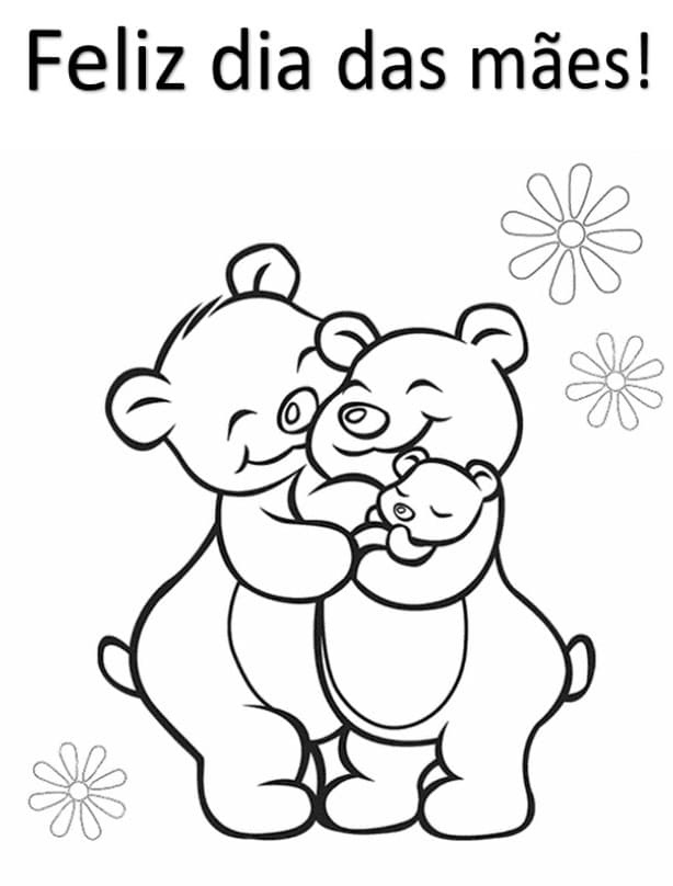 Desenho de Dia das Mães Imprimivel Download