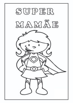 Desenho Super mamãe para Colorir